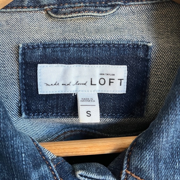 LOFT Jean Jacket Size Small - Picture 6 of 9